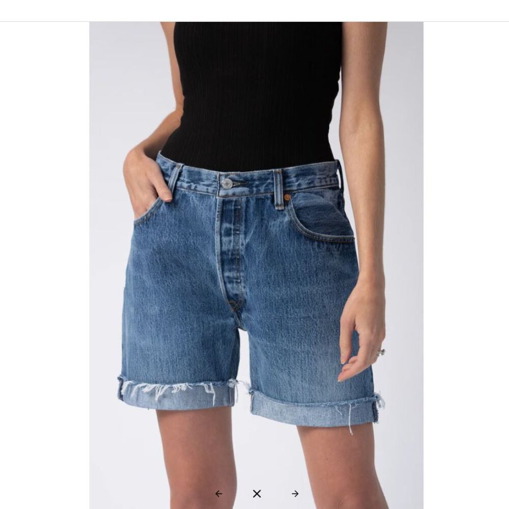 RE/DONE Levis 90s Relaxed Button Fly Shorts 27